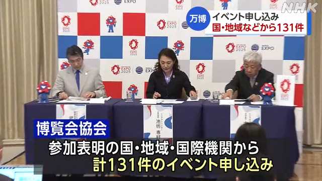 万博 イベント申し込み 参加する国や地域などから131件|NHK 関西のニュース