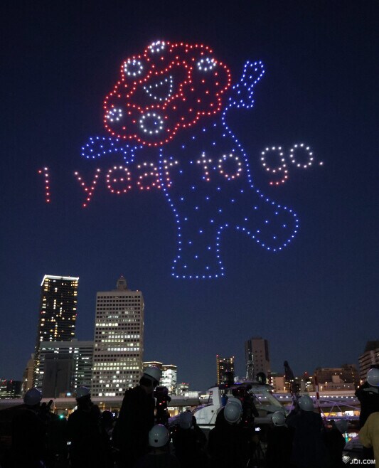 画像・写真：万博へ機運上昇、ドローンショー：時事ドットコム