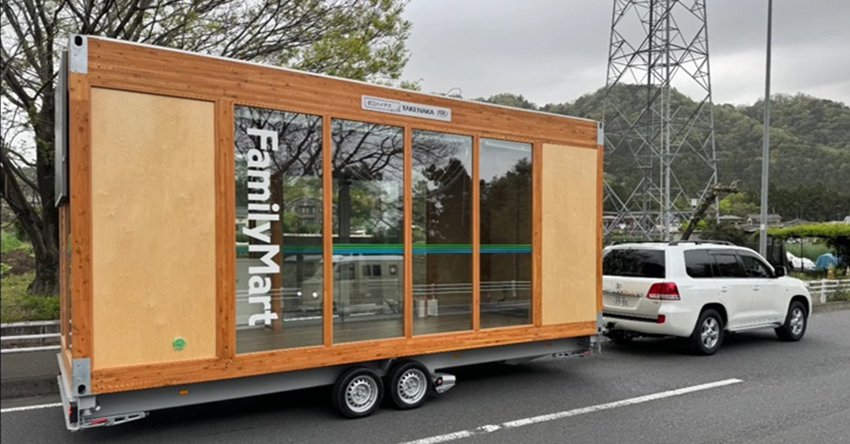 万博の工事現場に「スマート店舗トレーラー」のファミマを開店　竹中工務店：大阪・関西万博 - BUILT