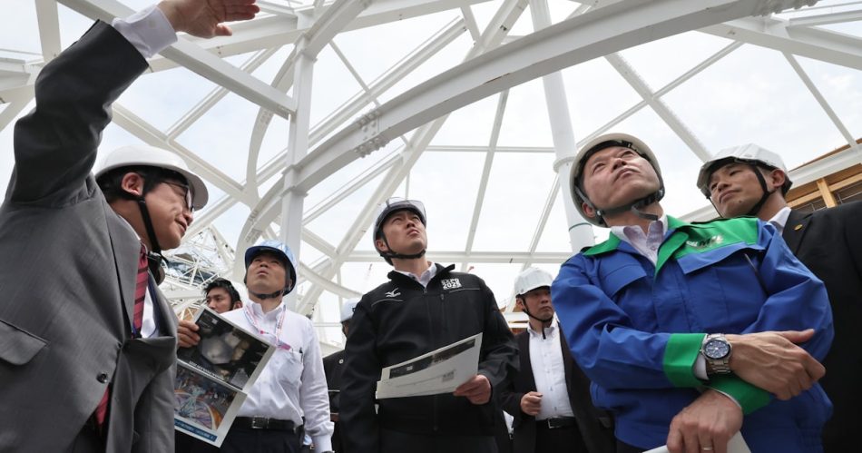 大阪万博関西パビリオン、滋賀県知事らが視察 - 日本経済新聞