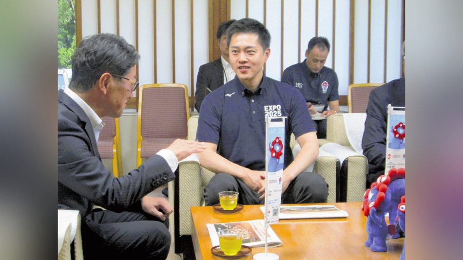 大阪と「万博一緒に盛り上げて」…吉村知事が県庁訪問、協力求める : 読売新聞