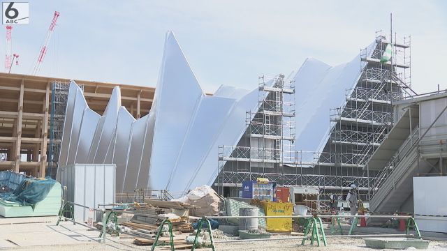 建設中の「ガスパビリオン」初公開　熱をブロックする“特殊な膜”で省エネ　大阪・関西万博