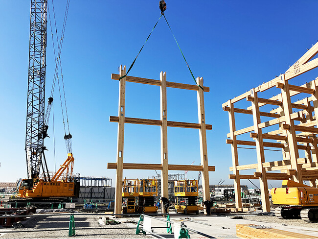 大阪・関西万博会場のシンボル 大屋根リング　PW北東工区の木架構が完成 (2024年6月26日) - エキサイトニュース