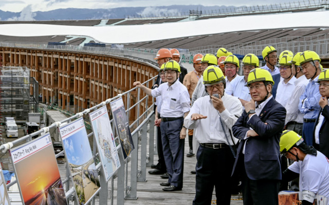万博館の建設「なんとかできる」　十倉会長が視察、軸足は運営に(共同通信) - goo ニュース