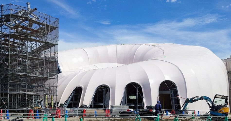 パソナの万博「アンモナイト館」、巻き貝や化石をスキャンしたらせん施設は移築前提 | 日経クロステック（xTECH）