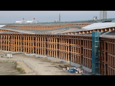 【動画】シンボル「大屋根」つながる　世界最大級の木造建築　大阪・関西万博 | 時事通信ニュース