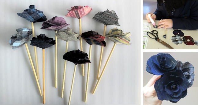 制服の余り生地をアップサイクルして学ぶSDGs教育として学校に「エコフラワー」を咲かせるプロジェクト参加校数が100校を突破！大阪・関西万博「TEAM EXPO 2025」プログラム／共創チャレンジ | 菅公学生服株式会社のプレスリリース