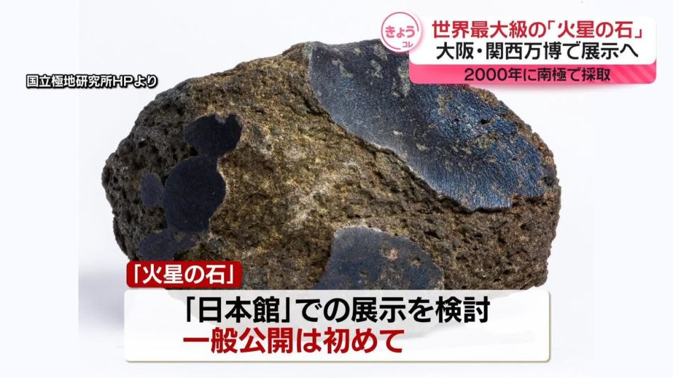 世界最大級の「火星の石」大阪・関西万博で展示へ(2024年9月16日掲載)|日テレNEWS NNN