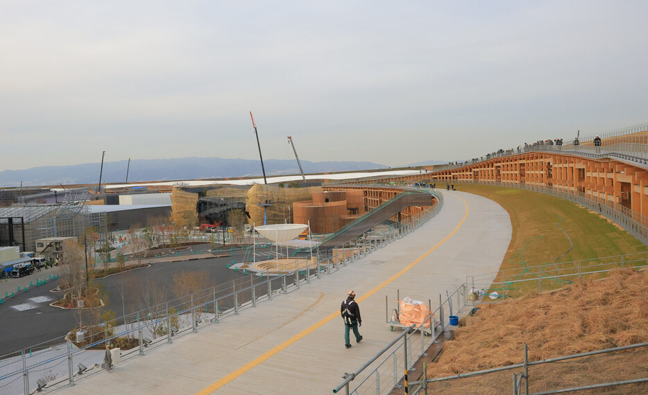 開幕まで「万全の体制で」　建設中の会場公開　大阪・関西万博 (時事通信) - Yahoo!ニュース