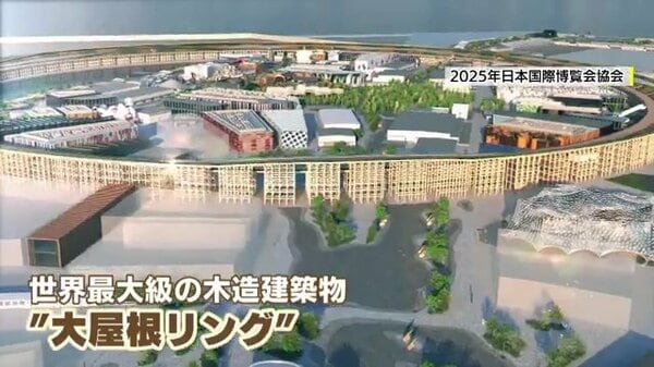 世界最大級の木造建築物に福島・浪江町の木材　大阪・関西万博会場のシンボル「大屋根リング」　被災地の林業再生へ｜FNNプライムオンライン