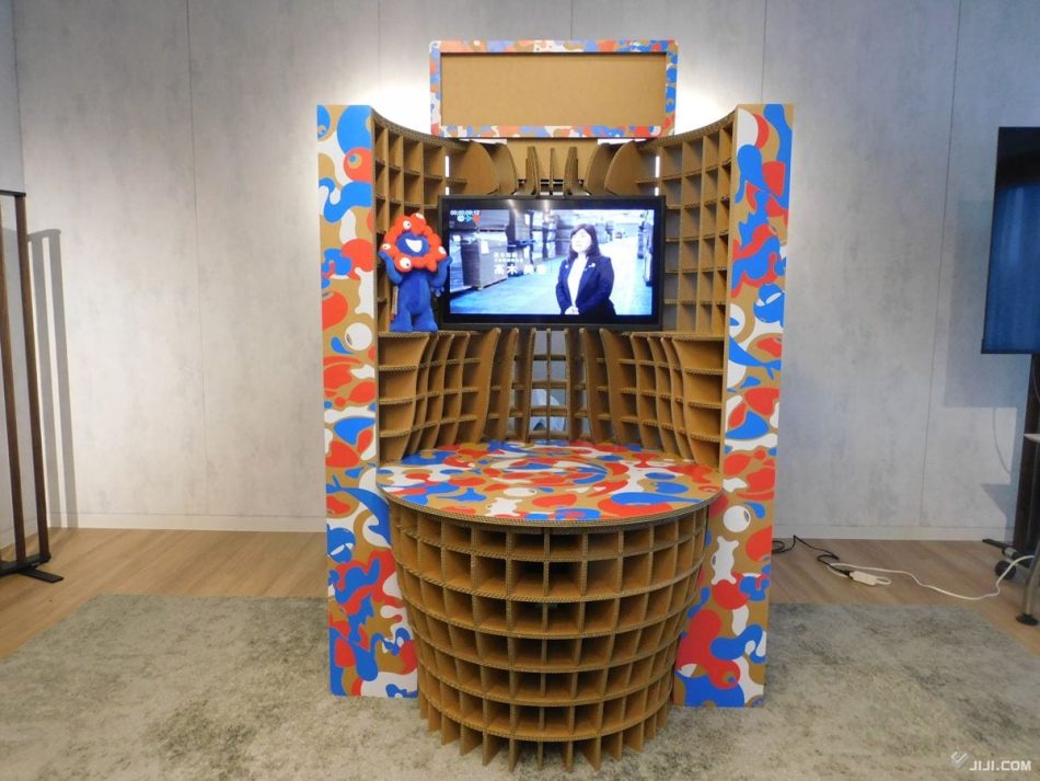 万博に段ボール製展示台　奈良県〔地域〕：時事ドットコム