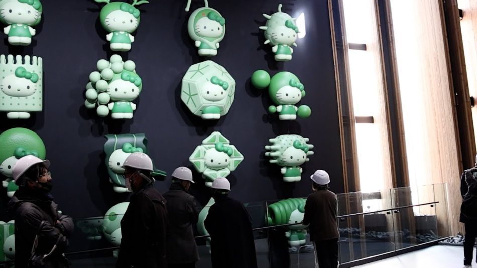 万博日本館、展示エリア公開　資源循環がテーマ - YouTube