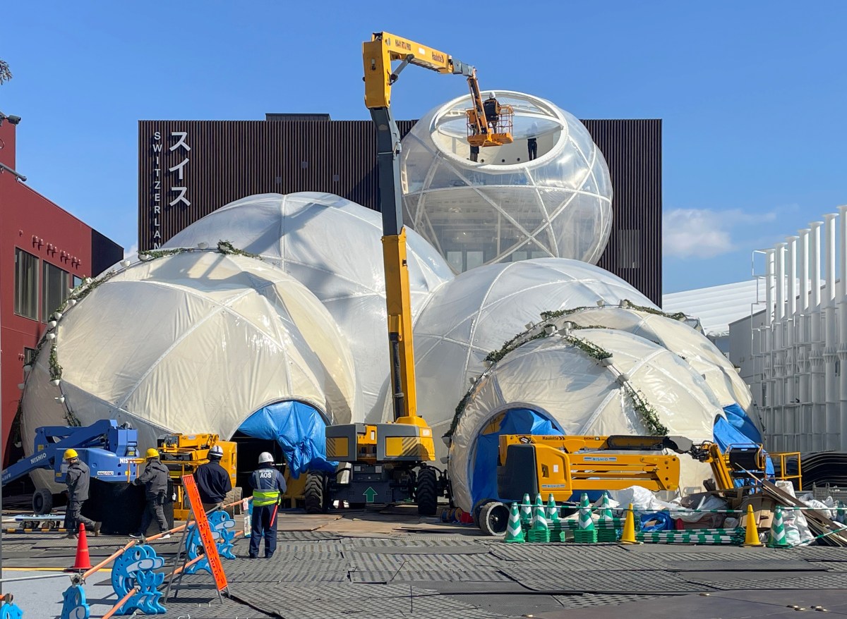 超軽量スイス館 大阪・関西万博の「成功」に向け完成間近 – SWI swissinfo.ch – EXPOニュースくん