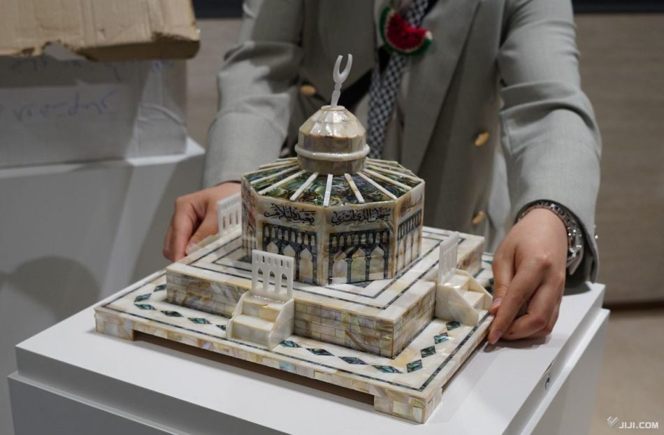 パレスチナ館の展示到着　「独自の文化示す」―大阪・関西万博：時事ドットコム