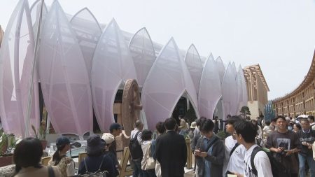 【速報】大阪・関西万博 “インド”パビリオンがついにオープン　人気殺到で初日の整理券配布は終了（2025年5月1日掲載）｜YTV NEWS NNN