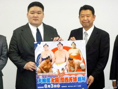 大阪・関西万博場所をＰＲ　武隈親方「世界へ魅力発信」―大相撲：時事ドットコム