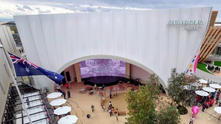 大阪・関西万博「オーストラリア館」に東京五輪会場の鉄骨、豪日英のチームが建設 | 日経クロステック（xTECH）