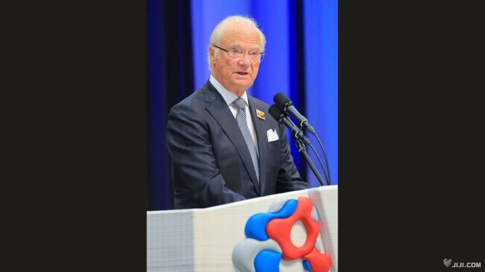 「パートナーシップ深化を」　スウェーデン国王が万博訪問：時事ドットコム