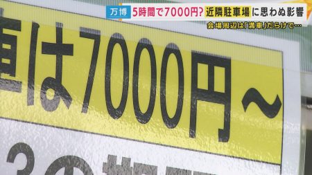 700円の駐車場が7000円「いや〜こんなんあかんやん」最大3.4兆円とも言われる『万博マネー』困惑させられる地域住民も（FNNプライムオンライン） - Yahoo!ニュース