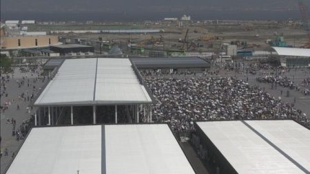【速報】大阪・関西万博の関係者を含む総来場者数が『400万人』突破 開幕37日経過も初日が最多…1日15万人超えはゼロ（読売テレビ） - Yahoo!ニュース