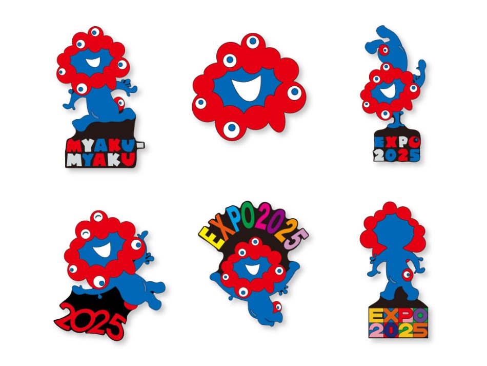 大阪・関西万博【ミャクミャク】ピンズ6Pセット発売 | オトナンサー