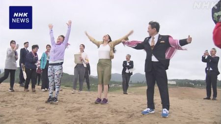 万博で「砂」きっかけに協定 ヨルダン政府関係者 鳥取砂丘訪問 | NHK | 鳥取県