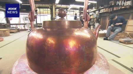 新潟 燕 直径約1mの巨大やかん 大阪・関西万博に出品 | NHK | 大阪・関西万博