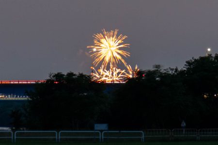いま枚方から大阪・関西万博の「JAPAN FIREWORKS EXPO 大曲の花火」見えてる - 枚方つーしん