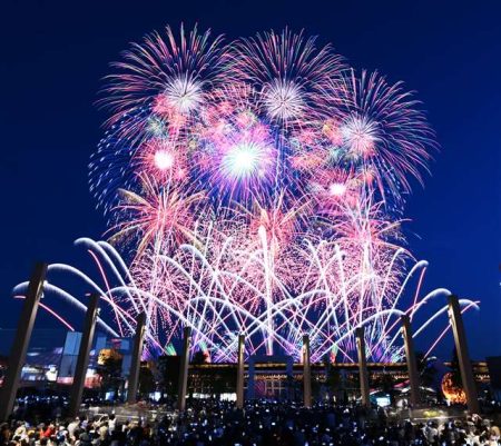 大阪・関西万博の夜空に「大曲の花火」　５分間、観客を魅了｜秋田魁新報電子版
