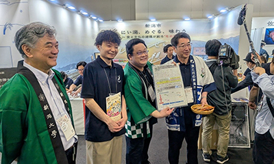 大阪・関西万博にて「にいがた2kmおいしさDX産学官共創プロジェクト」を紹介しました | トピックス | ニュース - 新潟大学