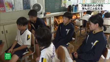 大阪・関西万博で学んだことを小学生が授業で発表 福井 敦賀｜NHK 福井県のニュース