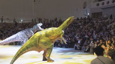 【特集】「恐竜王国福井DAY」開催　迫力満点の恐竜ショーや華麗なダンス　EXPOホールを熱く盛り上げる　福井の歴史や文化を世界へ発信　大阪･関西万博（2025年7月16日掲載）｜FBC NEWS NNN