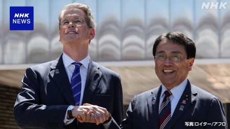 米 ベッセント財務長官 万博へ 赤澤経済再生相も 関税措置発動迫りギリギリの交渉続く | NHK | 関税