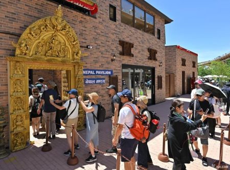 ネパール館、ようやくオープン全パビリオ…：２０２５年大阪・関西万博　写真特集：時事ドットコム