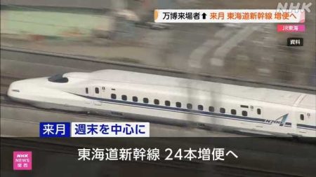 ９月 東海道新幹線増便へ 万博来場者増加で ＪＲ東海｜NHK 関西のニュース