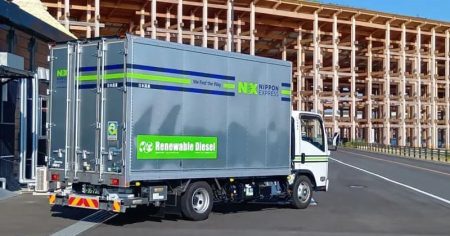 大阪万博の輸送トラック、リニューアブルディーゼルを活用 - ニュース - メガソーラービジネス plus : 日経BP