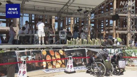 防災の日 大阪・関西万博で震災の犠牲者追悼の竹灯籠作る催し | NHK | 大阪・関西万博