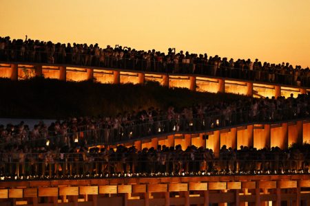 ＜読む写真＞大阪・関西万博　大屋根リングと夕景　生む一体感（毎日新聞） - Yahoo!ニュース