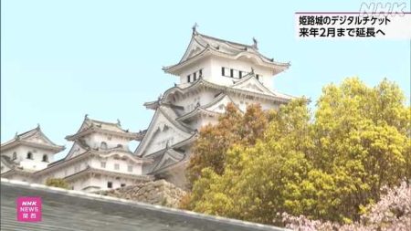 姫路城で試験導入のデジタルチケット 来年２月まで延長へ｜NHK 関西のニュース