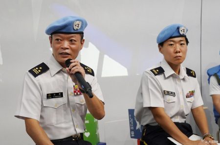 「ＰＫＯ参加で国際協調」　国連パビリオンで自衛官講演―大阪・関西万博：時事ドットコム