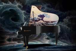 大阪・関西万博で話題を集めた 葛飾北斎の浮世絵を描いたグランドピアノ 銀座本店にて期間限定展示販売 | 河北新報オンライン