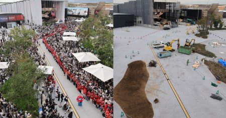 大阪万博閉幕1カ月、パビリオンの解体工事進む　跡地を報道公開 - 日本経済新聞