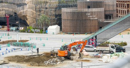 閉幕から1カ月、解体進む大阪・関西万博会場 ［写真特集1/11］ | 毎日新聞