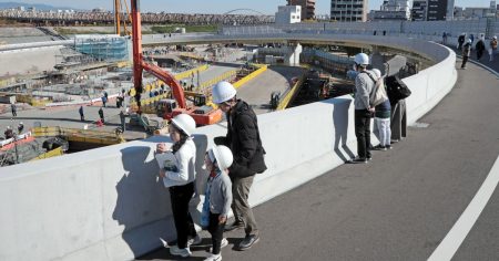 阪神高速「淀川左岸線」の工事現場公開　大阪都市再生環状道路へ前進 - 日本経済新聞