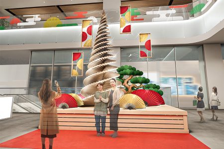 大阪・梅田に「歌舞伎ツリー」が出現、歌舞伎揚げの無料配布も | Lmaga.jp