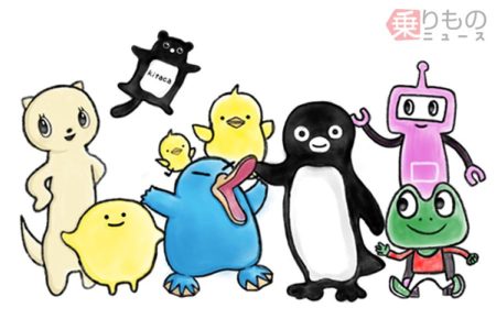 「Suicaのペンギン」強すぎる!? 「好きな交通系ICカードのキャラ」を聞いた 地方キャラも健闘!? | 乗りものニュース