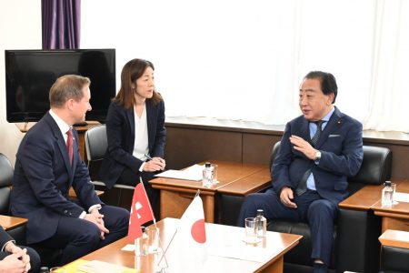 【国際局】野田代表、駐日スイス大使と意見交換 - 立憲民主党