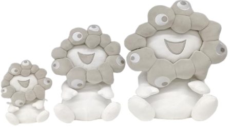【EXPO2025 公式ライセンス商品】白ミャクミャクの新商品「お手玉風ぬいぐるみ／這型ぬいぐるみ／全身ぬいぐるみポーチ」が新登場 | 株式会社ヘソホールディングスのプレスリリース