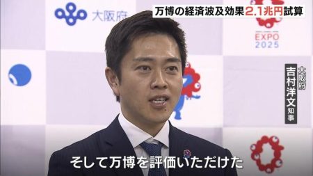 万博の経済波及効果『約２．１兆円』　開幕前想定より５０００億円上振れ　大阪府・市が試算発表 | MBSニュース