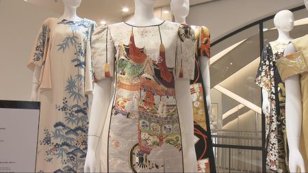 万博の要人接待で使用　98歳のデザイナーが手掛けたドレスを展示　神戸阪急／兵庫県（サンテレビ） - Yahoo!ニュース